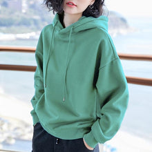 Load image into Gallery viewer, Plus velvet Basic Hoodies For Women Leisure Female winter Solid Colour Casual SweatshirtHip Pop Tops
