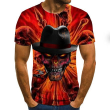 Load image into Gallery viewer, Cool clown men's T-shirt funny clown face tops 3D printed fashion short-sleeved round neck shirt trendy streetwear
