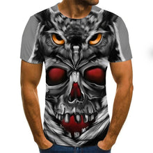 Load image into Gallery viewer, Cool clown men's T-shirt funny clown face tops 3D printed fashion short-sleeved round neck shirt trendy streetwear
