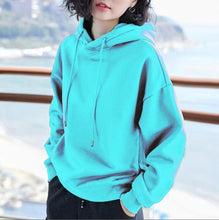 Load image into Gallery viewer, Plus velvet Basic Hoodies For Women Leisure Female winter Solid Colour Casual SweatshirtHip Pop Tops
