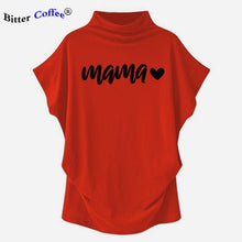 Load image into Gallery viewer, NEW Hararuku Mama T-shirt Femme Vogue Women Short Batwing Sleeve Ulzzang Printed Mom Life
