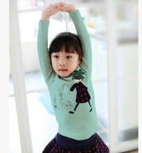 Load image into Gallery viewer, Top New Children's T-shirt Baby Girls Clothing Soft Long Sleeve Tops Spring Autumn 100% Cotton Bow Cartoon Kid's Shirt
