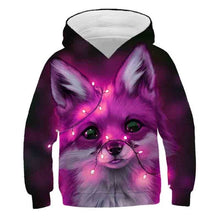 Load image into Gallery viewer, fashion cute kid's sports hoodie casual boy's and girl's long-sleeved cute cat hoodie streetwear sweatshirt
