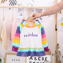 Load image into Gallery viewer, Korean Girls Sweatshirt Spring Autumn Children's Clothing Kid's Rainbow Hoodies Fashion Sweatshirt
