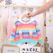 Load image into Gallery viewer, Korean Girls Sweatshirt Spring Autumn Children's Clothing Kid's Rainbow Hoodies Fashion Sweatshirt
