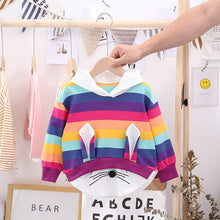 Load image into Gallery viewer, Korean Girls Sweatshirt Spring Autumn Children's Clothing Kid's Rainbow Hoodies Fashion Sweatshirt

