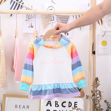 Load image into Gallery viewer, Korean Girls Sweatshirt Spring Autumn Children's Clothing Kid's Rainbow Hoodies Fashion Sweatshirt
