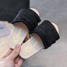Load image into Gallery viewer, Summer Slippers Tassels Flats Shoes for Kids Girl Casual Slip-on Shoes Children Size 21-30 Girl Slipper

