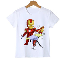 Load image into Gallery viewer, Kid's T shirt Superhero Costume Cartoon print boy girl child summer fashion clothing T-shirt Children's Top Tees Y8-8
