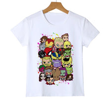 Load image into Gallery viewer, Kid's T shirt Superhero Costume Cartoon print boy girl child summer fashion clothing T-shirt Children's Top Tees Y8-8

